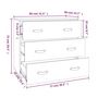 Voir la diapositive 6 : VIDAXL Buffet Blanc 80x40x75 cm Bois massif de pin