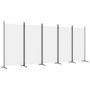 Voir la diapositive 2 : VIDAXL Cloison de separation 5 panneaux Blanc 433x180 cm Tissu