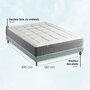 Voir la diapositive 5 : IDLITERIE Ensemble Matelas Ressort 7 zones H.28cm + Sommier Fabriqué en France MAX