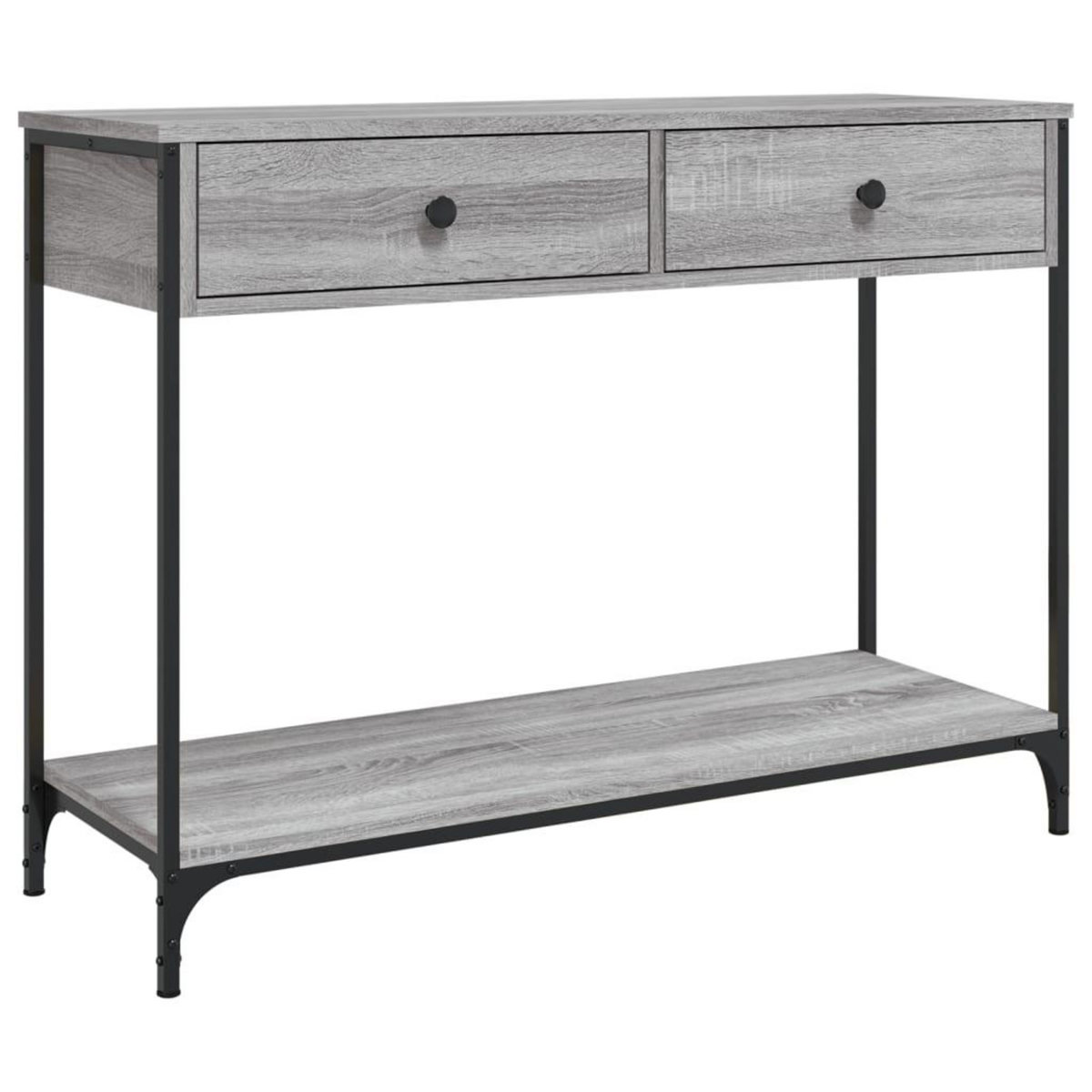 VIDAXL Table console sonoma gris 100x34,5x75 cm bois d'ingenierie