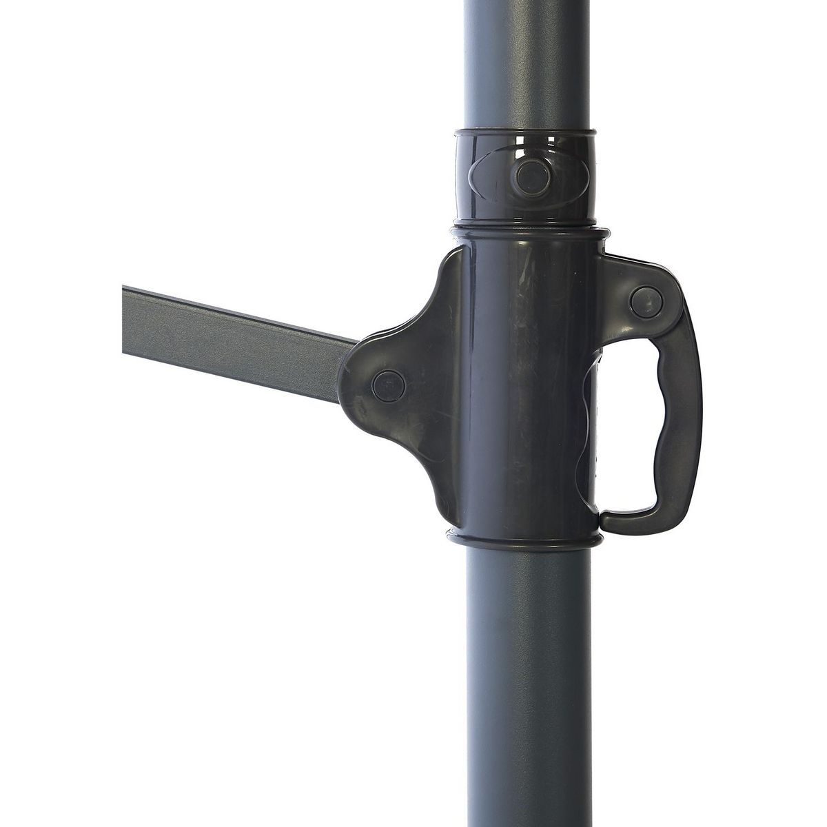 GARDENSTAR Parasol déporté octogonale - Aluminium et polyester - 3x4m - Rouge dahlia