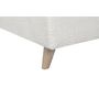 Voir la diapositive 9 : Canapé d'angle convertible 5places tissu bouclette blanc MARIUS 