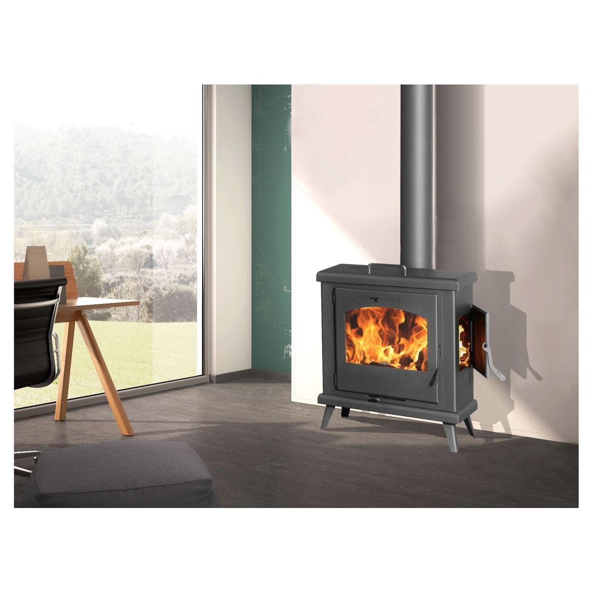 Juan Panadero Poêle à bois 8 Kw - C3-FOUR PLUS 