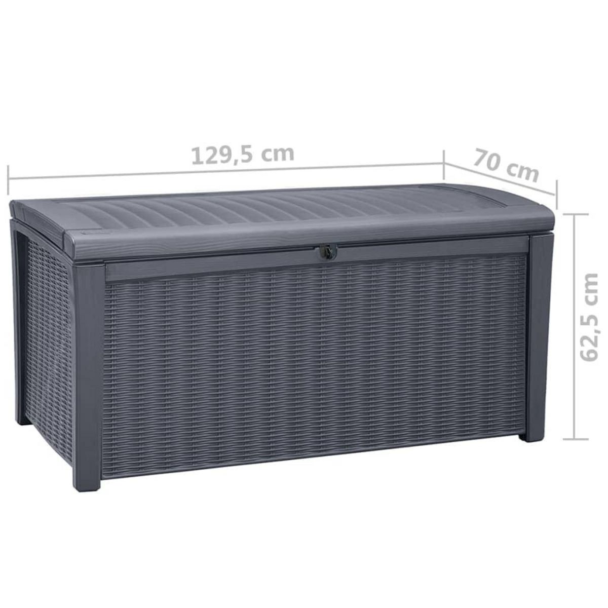Keter Keter Coffre de rangement de jardin Borneo 416 L