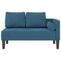 Voir la diapositive 3 : VIDAXL Chaise longue avec coussins bleu velours