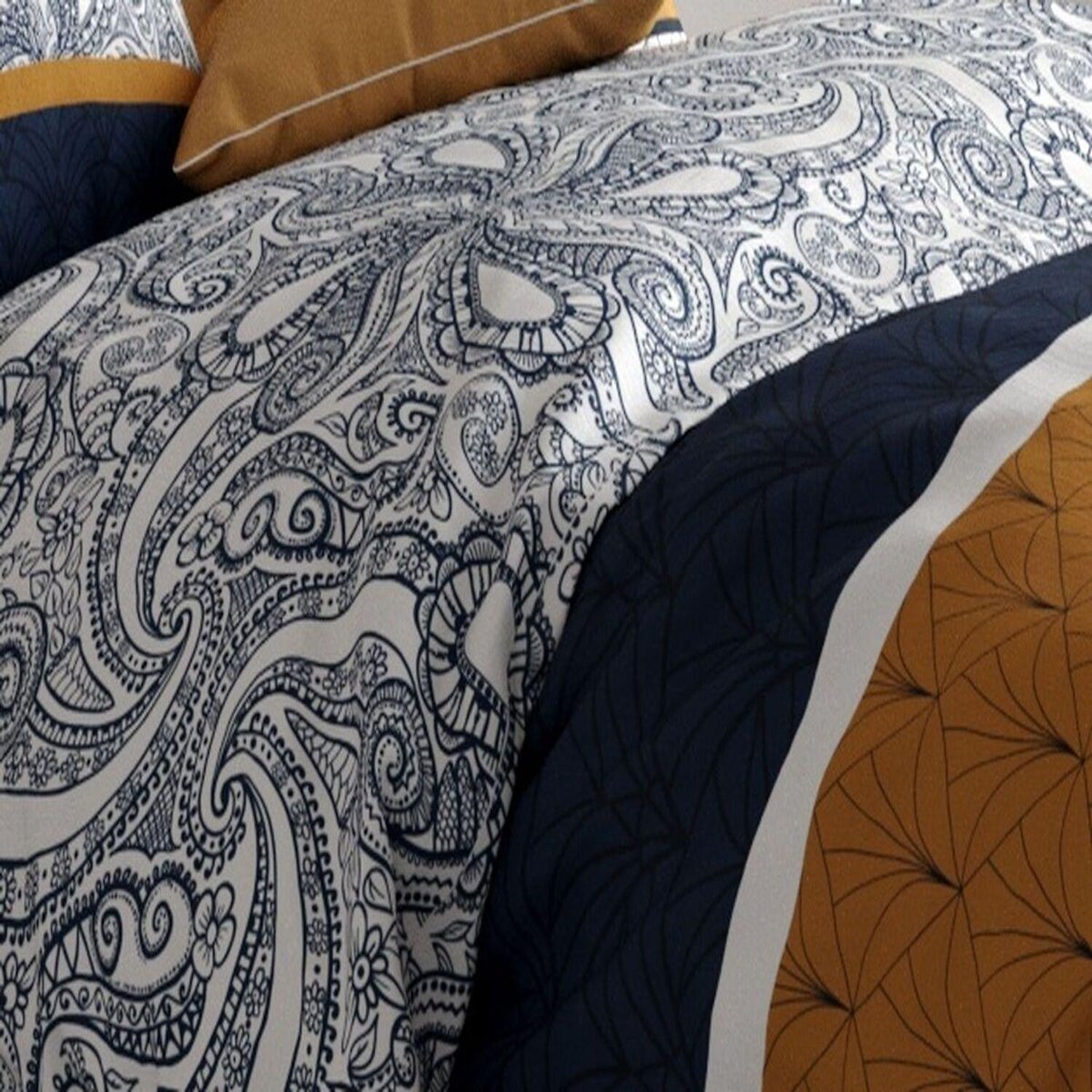 ATELIER DU COTON Parure housse de couette 100% coton 57fils dakota