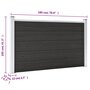 Voir la diapositive 6 : VIDAXL Cloture de jardin WPC 180x105 cm Gris