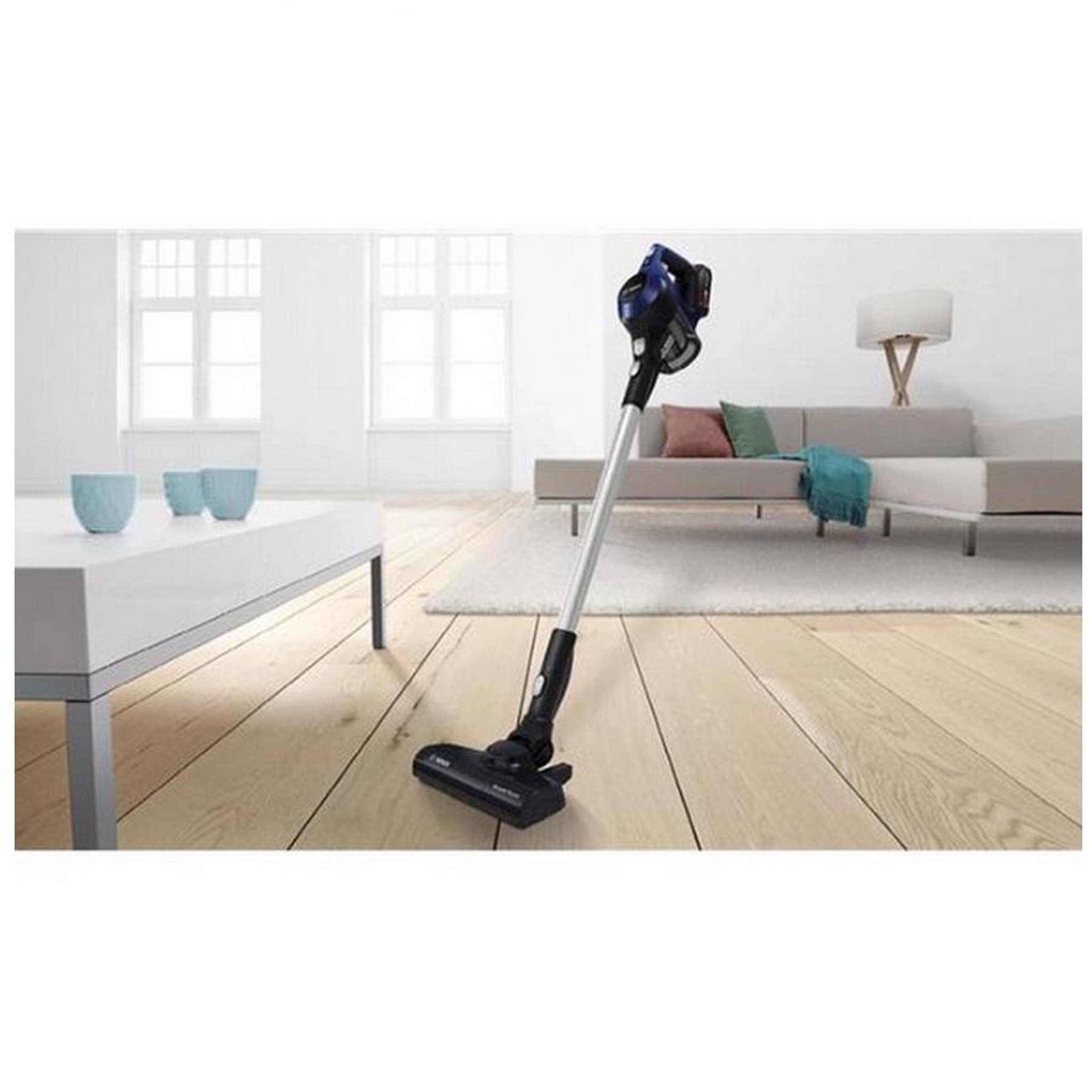 Voir la diapositive 4 : BOSCH Aspirateur balai rechargeable 18v bleu nuit - bbs611mat