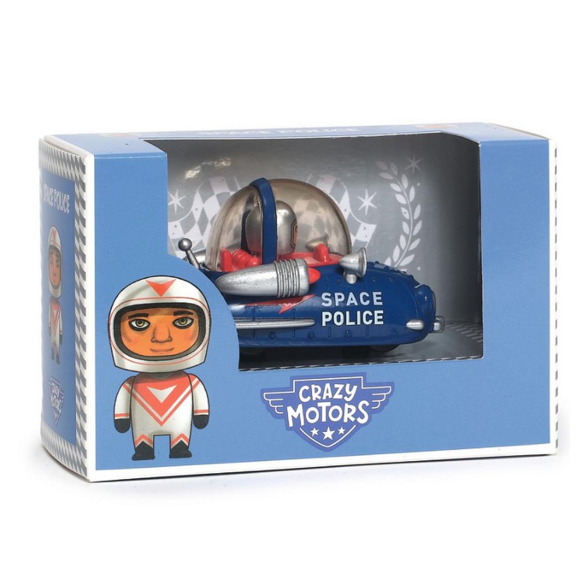 Voir la diapositive 2 : Djeco Crazy Motors - Voiture Space police