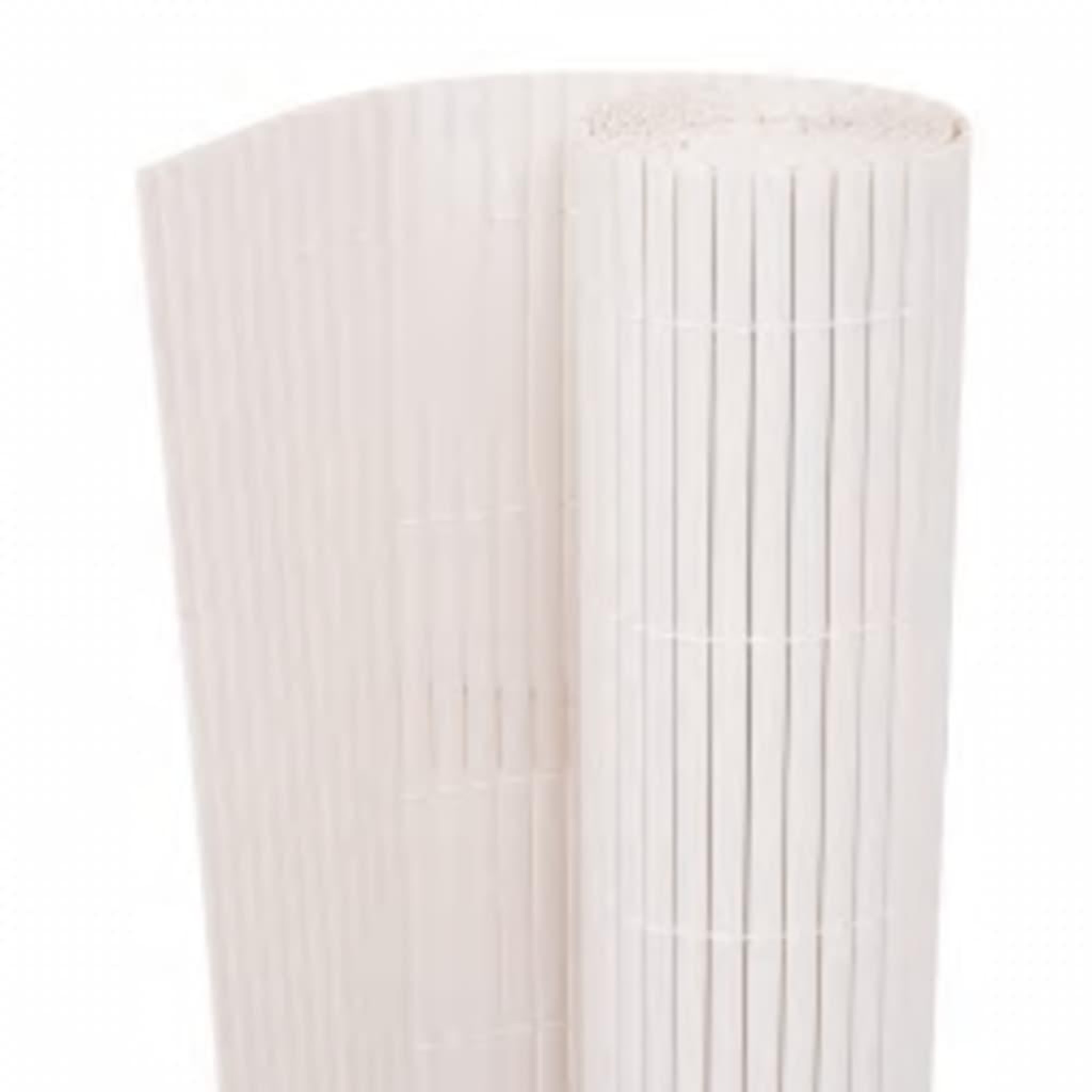 Voir la diapositive 2 : VIDAXL Cloture de jardin double face 90x400 cm Blanc