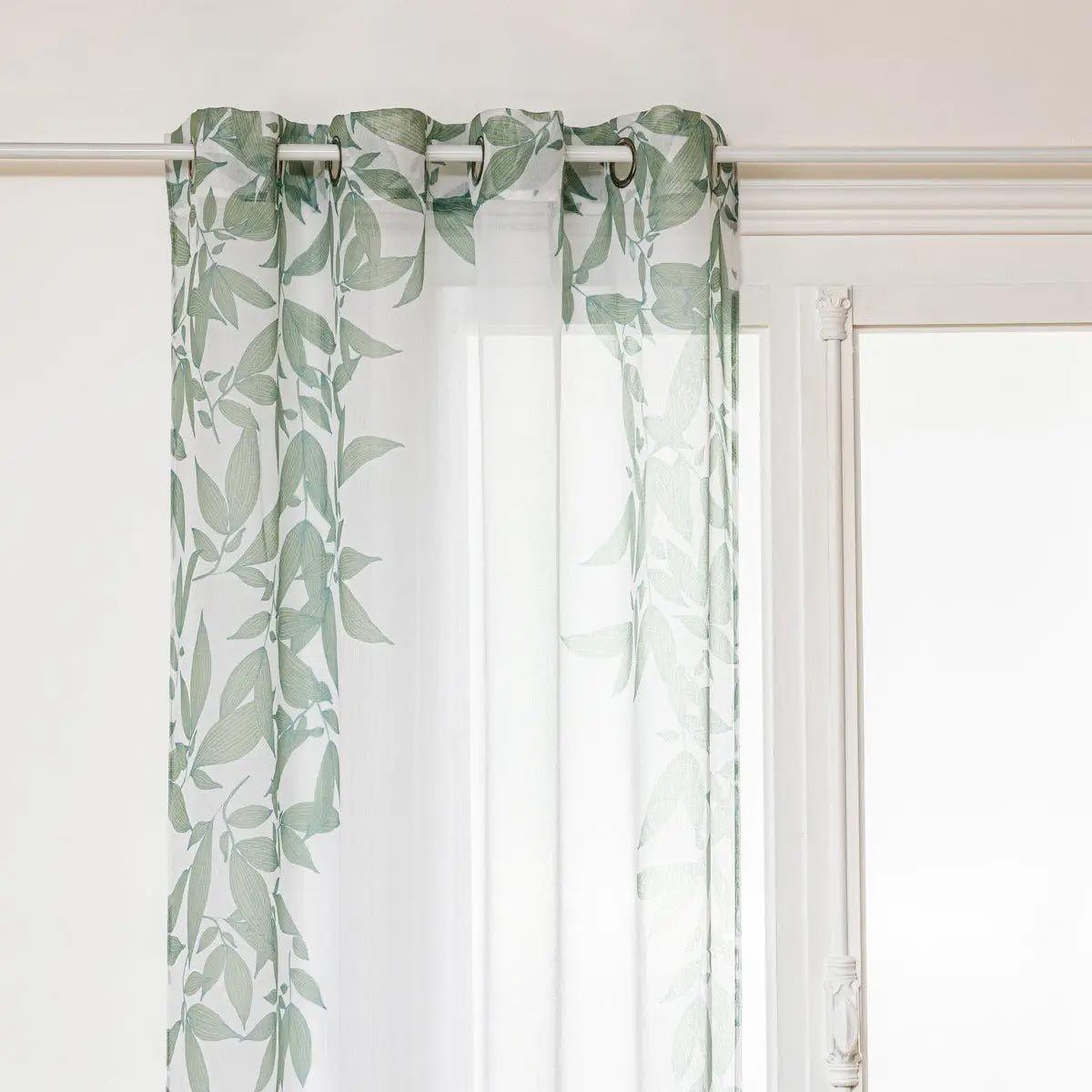 ATMOSPHERA Rideau voilage imprimé  ark  140x240cm vert