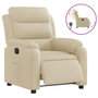 Voir la diapositive 2 : VIDAXL Fauteuil inclinable electrique Creme Tissu
