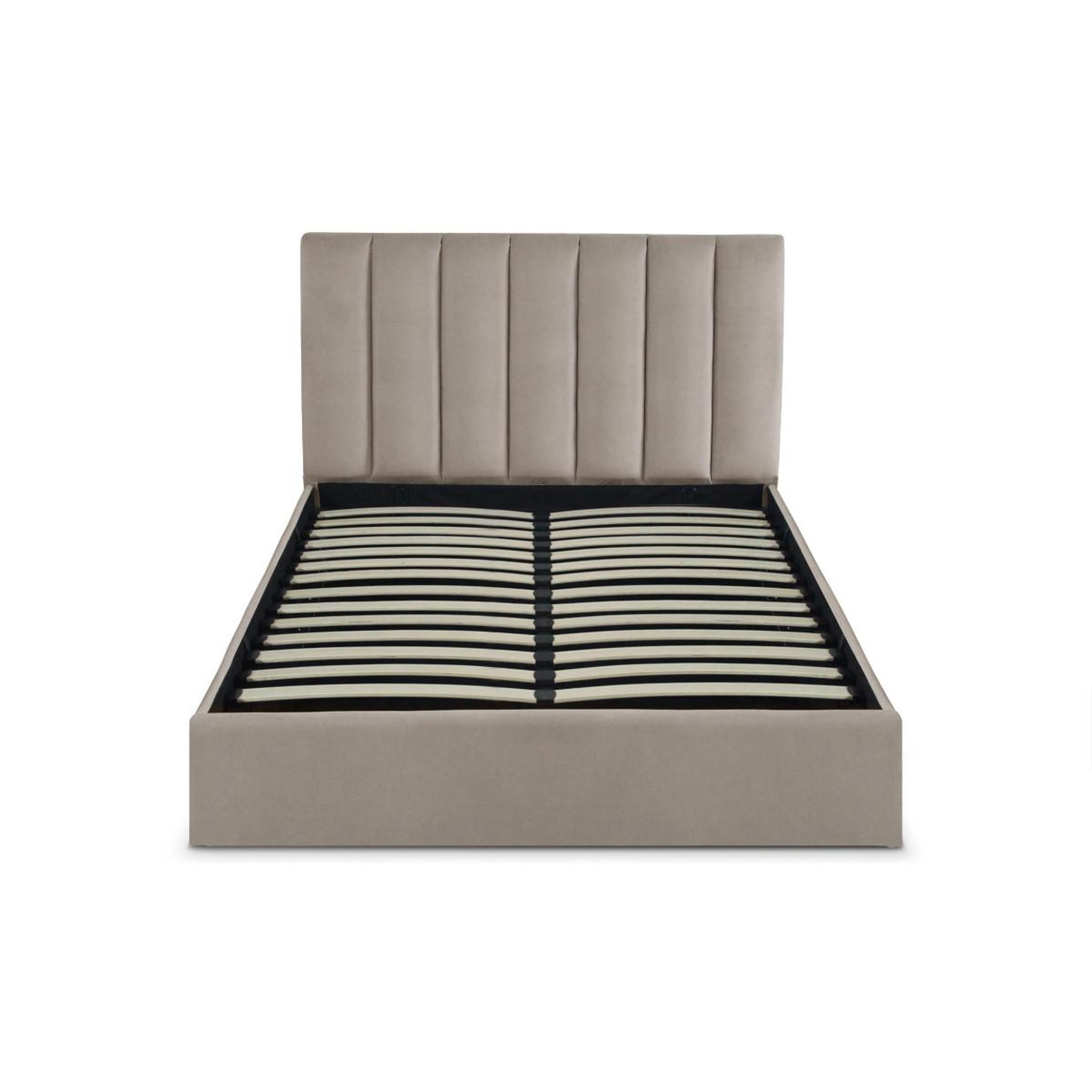 Voir la diapositive 4 : Paris Prix Pack lit coffre & matelas  dream & goodream  140x190cm taupe