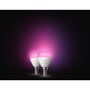 Voir la diapositive 5 : Philips Ampoule LED connectée HUE W&C E14 Luster x2 5.1W
