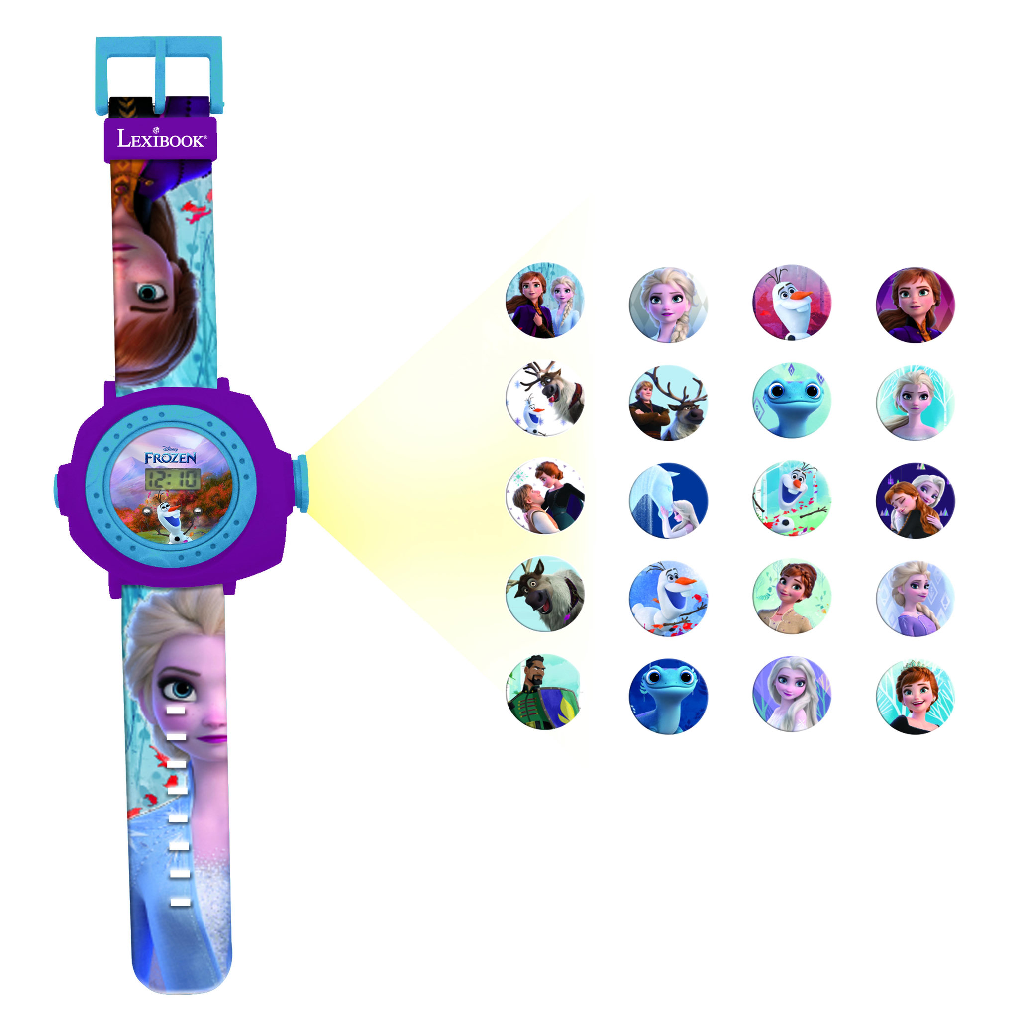 Lexibook Montre digitale avec projection Reine des Neiges