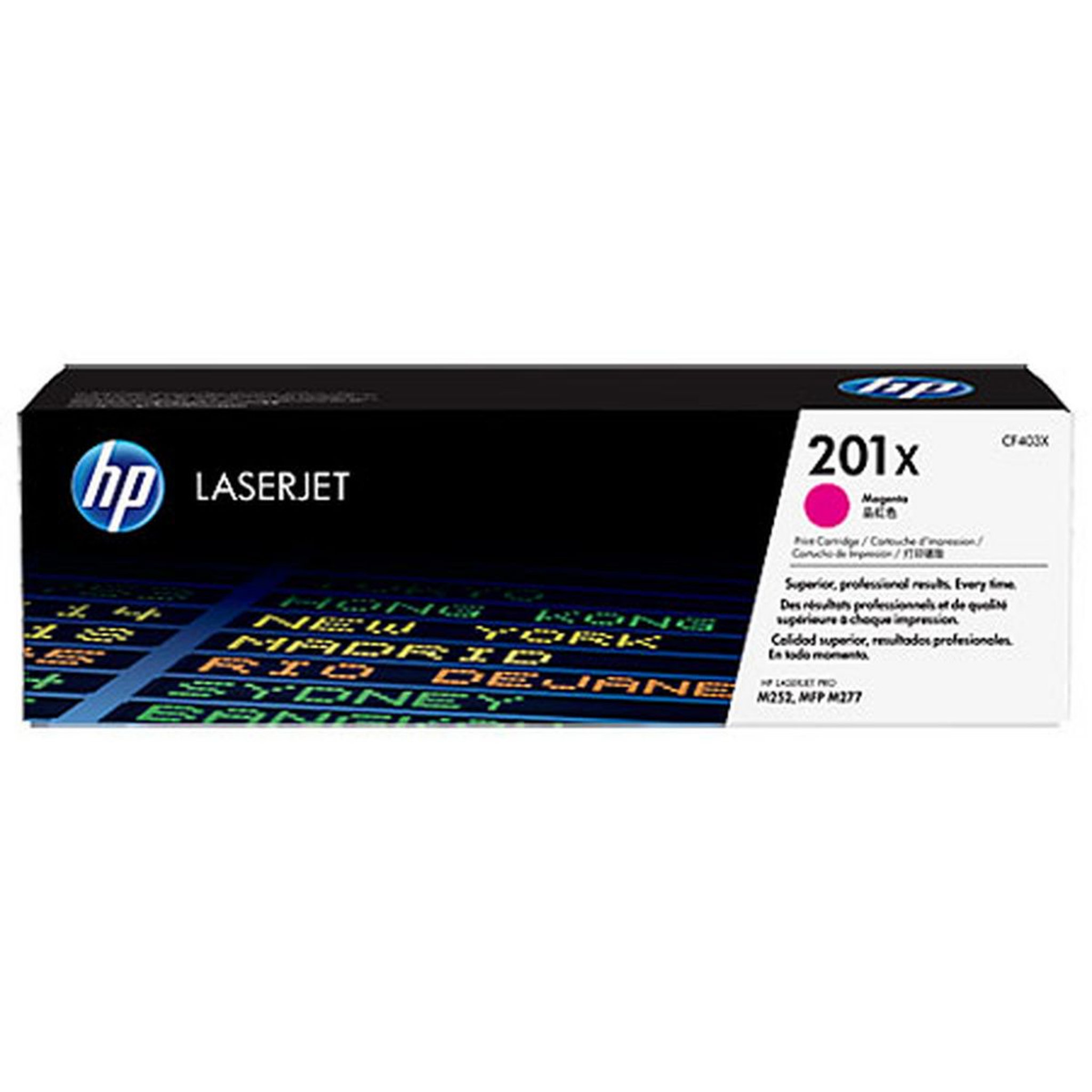 Voir la diapositive 1 : HP Toner 201 X TONER  MAGENTA