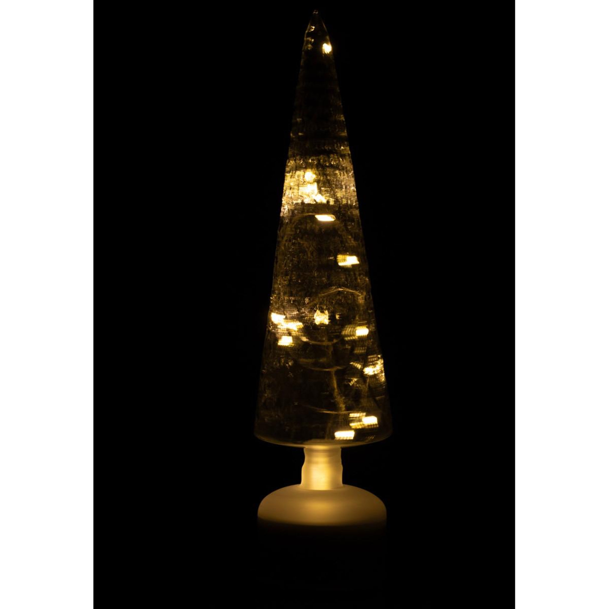 Voir la diapositive 5 : J-LINE Sapin Tournant à LED  Irénée  40cm Transparent
