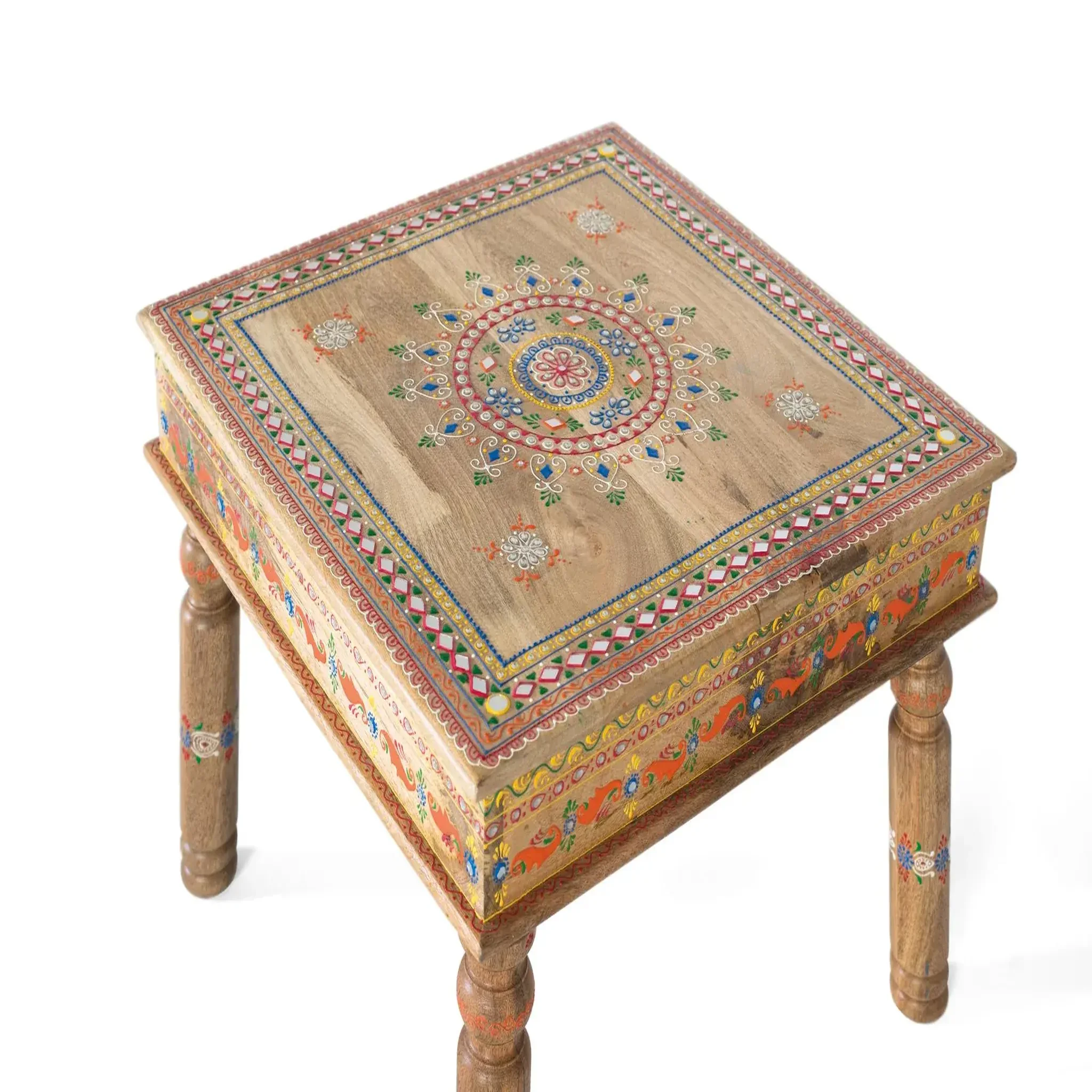 Voir la diapositive 3 : GINER Y COLOMER SL Table basse en bois de manguier 58 cm style artisanal ethnique