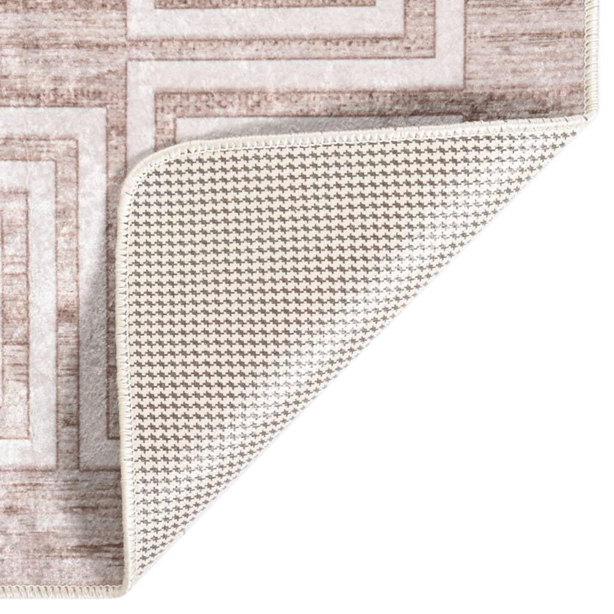 Voir la diapositive 5 : VIDAXL Tapis lavable antiderapant 80x150 cm Beige