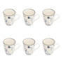 Voir la diapositive 1 : SECRET DE GOURMET Lot de 6 Mugs en Porcelaine  Umami Fleur  31cl Bleu