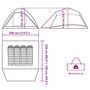 Voir la diapositive 6 : VIDAXL Tente de camping a dome 4 personnes vert impermeable