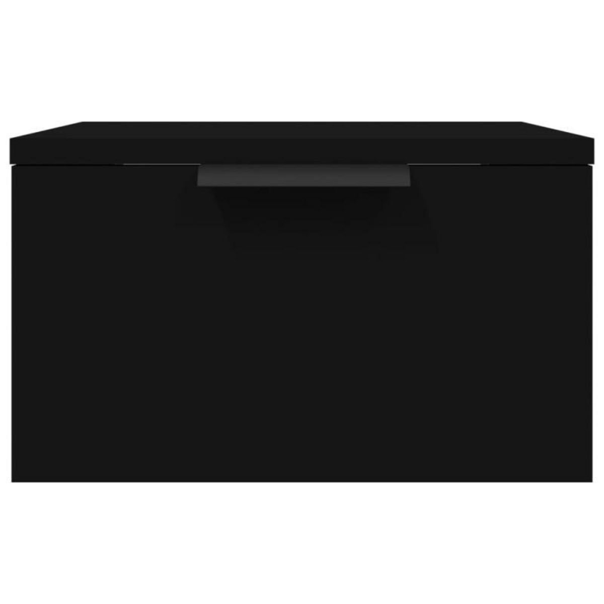 VIDAXL Table de chevet murale noir 34x30x20 cm