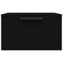 Voir la diapositive 6 : VIDAXL Table de chevet murale noir 34x30x20 cm