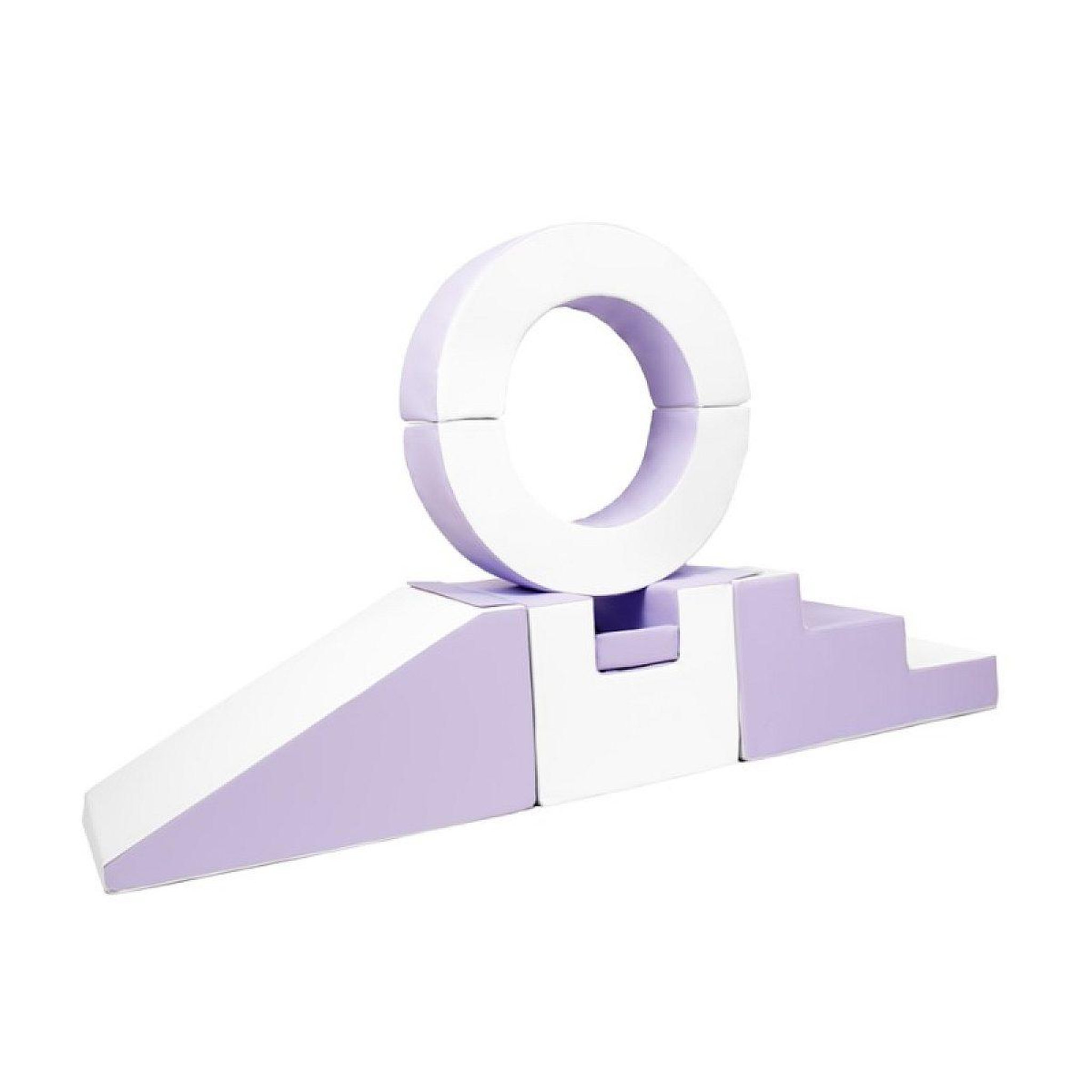VELINDA Ensemble de 7 blocs cerceau blanc lilas