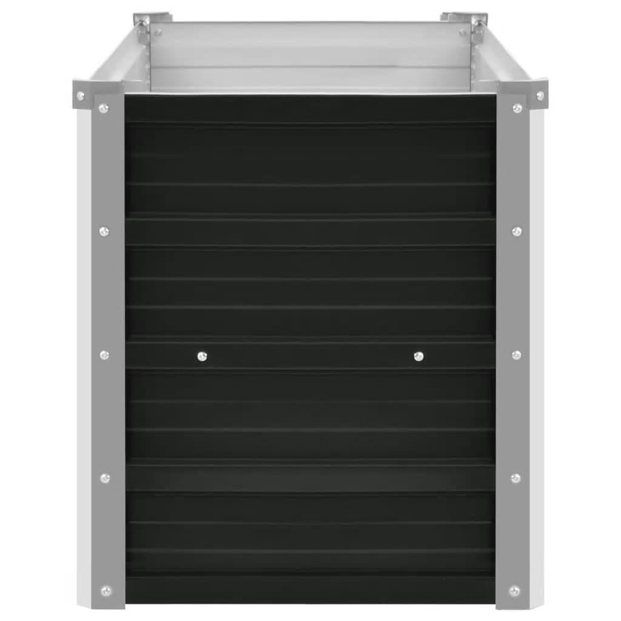Voir la diapositive 4 : VIDAXL Lit sureleve de jardin Anthracite 160x40x45 cm Acier galvanise