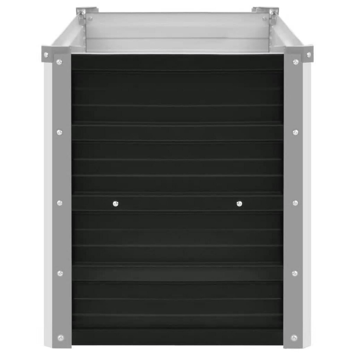 VIDAXL Lit sureleve de jardin Anthracite 160x40x45 cm Acier galvanise