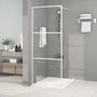 Voir la diapositive 1 : VIDAXL Paroi de douche Blanc 80x195 cm Verre ESG transparent