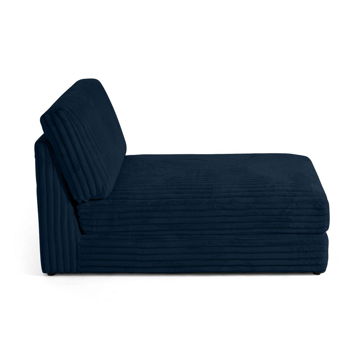 LISA DESIGN Jasper - module méridienne - en fausse fourrure côtelée