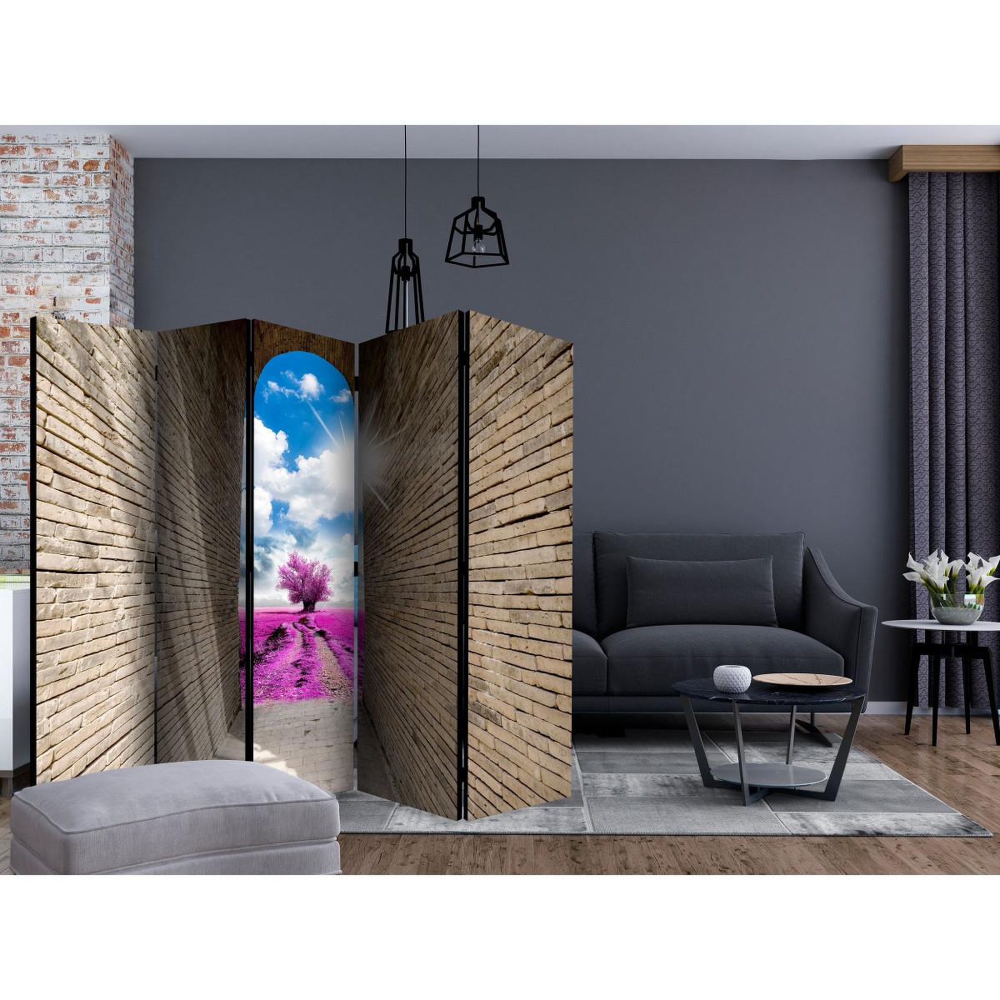 Voir la diapositive 2 : Paris Prix Paravent 5 volets  magical passage  172x225cm
