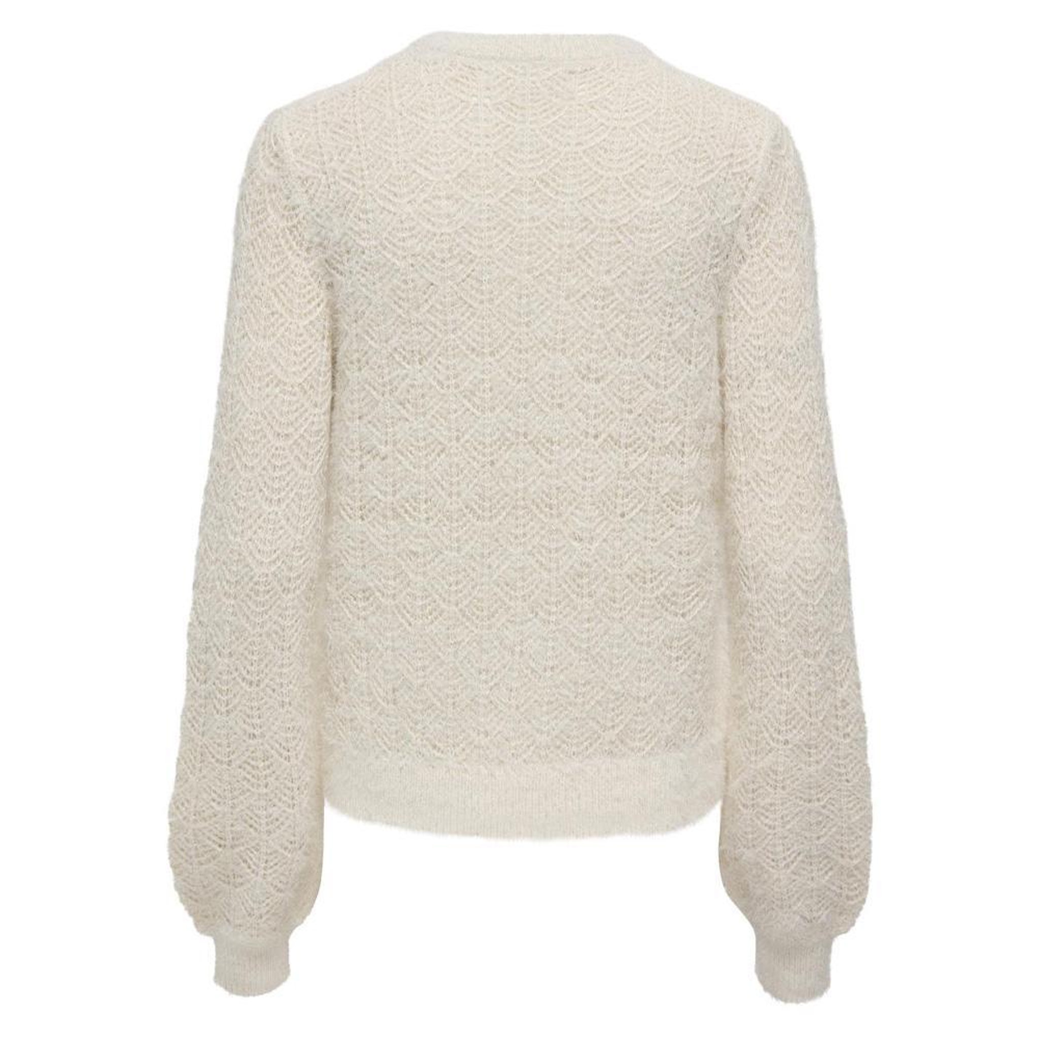 Voir la diapositive 2 : JACQUELINE DE YONG Pull Écru Femme JDY Marceline