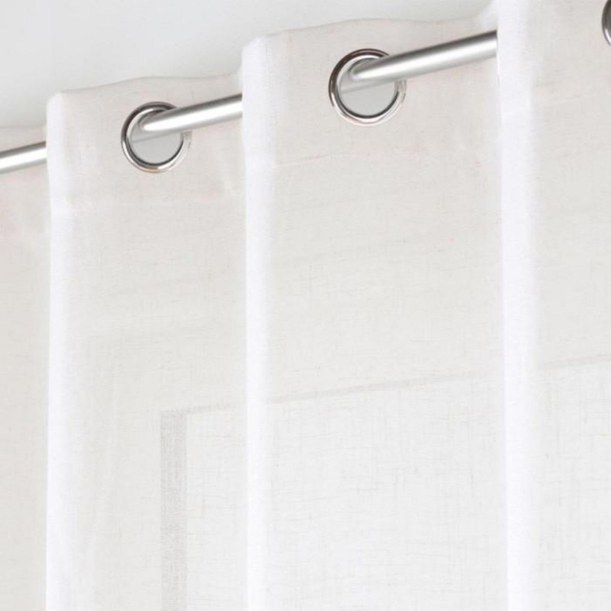 Paris Prix Rideau Voilage à Œillets  Cloris  140x240cm Naturel