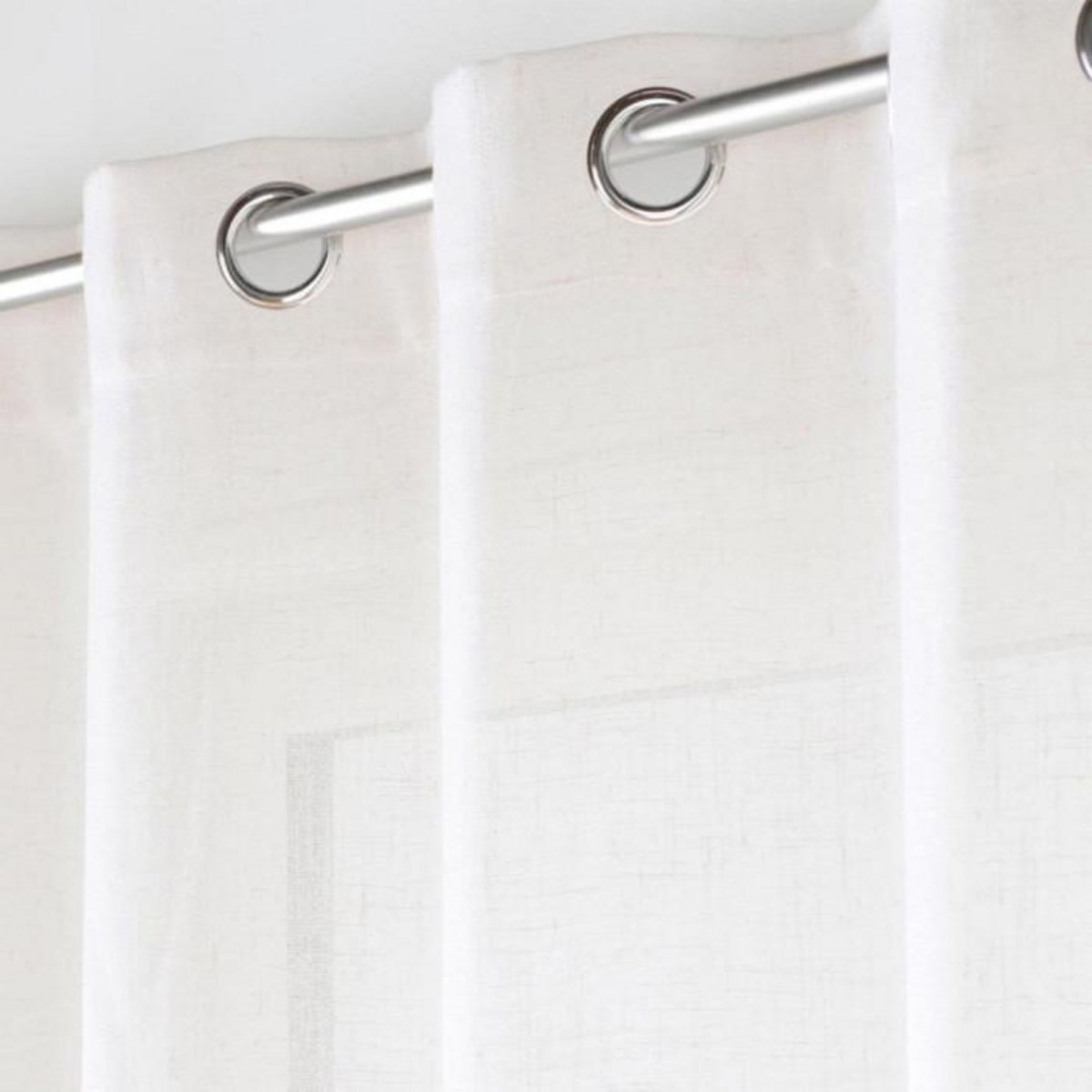 Paris Prix Rideau Voilage à Œillets  Cloris  140x240cm Naturel