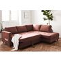Voir la diapositive 3 : LISA DESIGN Anna - canapé d'angle droit - 5 places - convertible - en velours