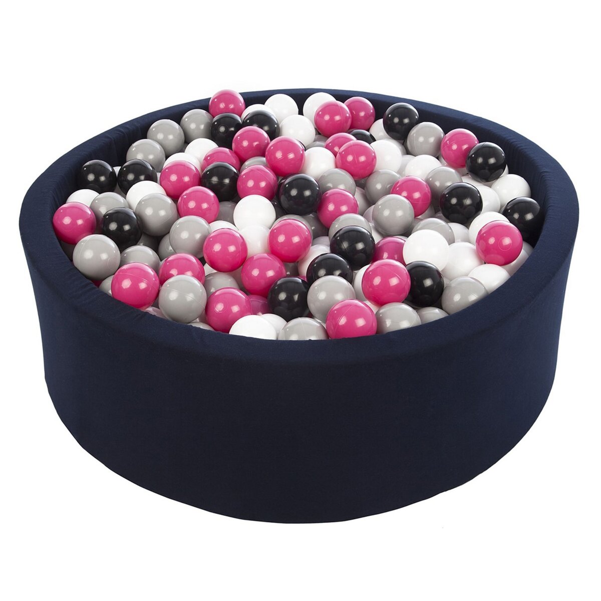  Piscine à balles Aire de jeu + 450 balles bleu marine noir, blanc, rose,gris