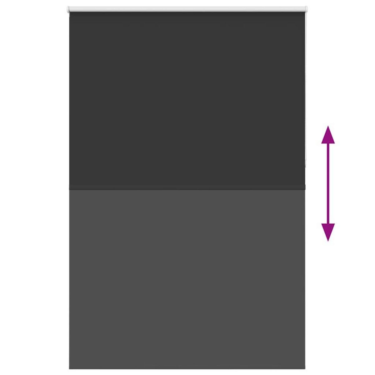 VIDAXL Store enrouleur occultant largeur du tissu 161,6 cm polyester