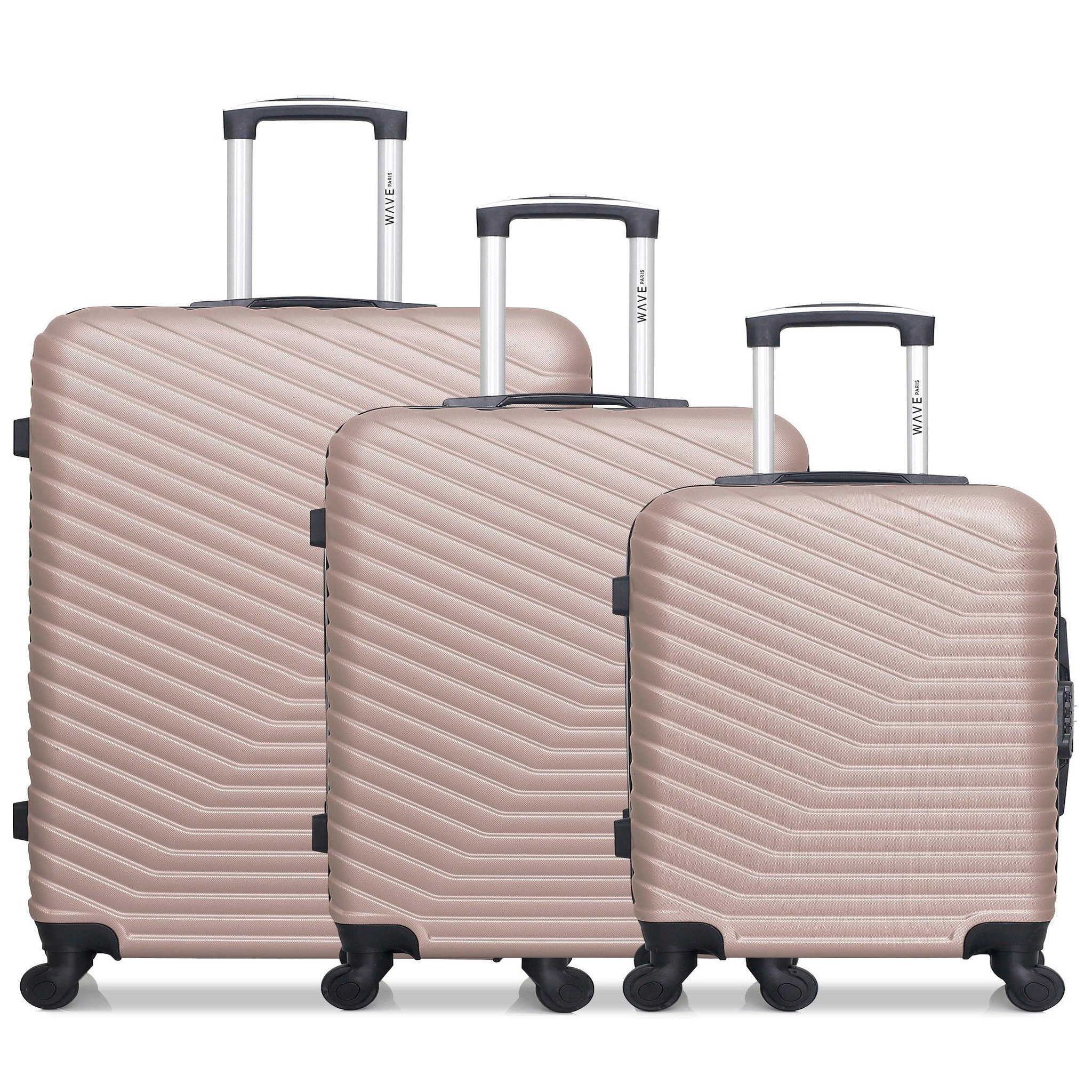 WAVE PARIS Wave paris - lot de 3 - valise grand format, valise weekend et valise cabine lena