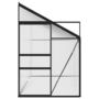 Voir la diapositive 4 : VIDAXL Serre Anthracite Aluminium 7,44 m³