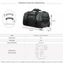 Voir la diapositive 2 : David Jones Sac de voyage cabine à roulettes 45L double compartiment 58cm