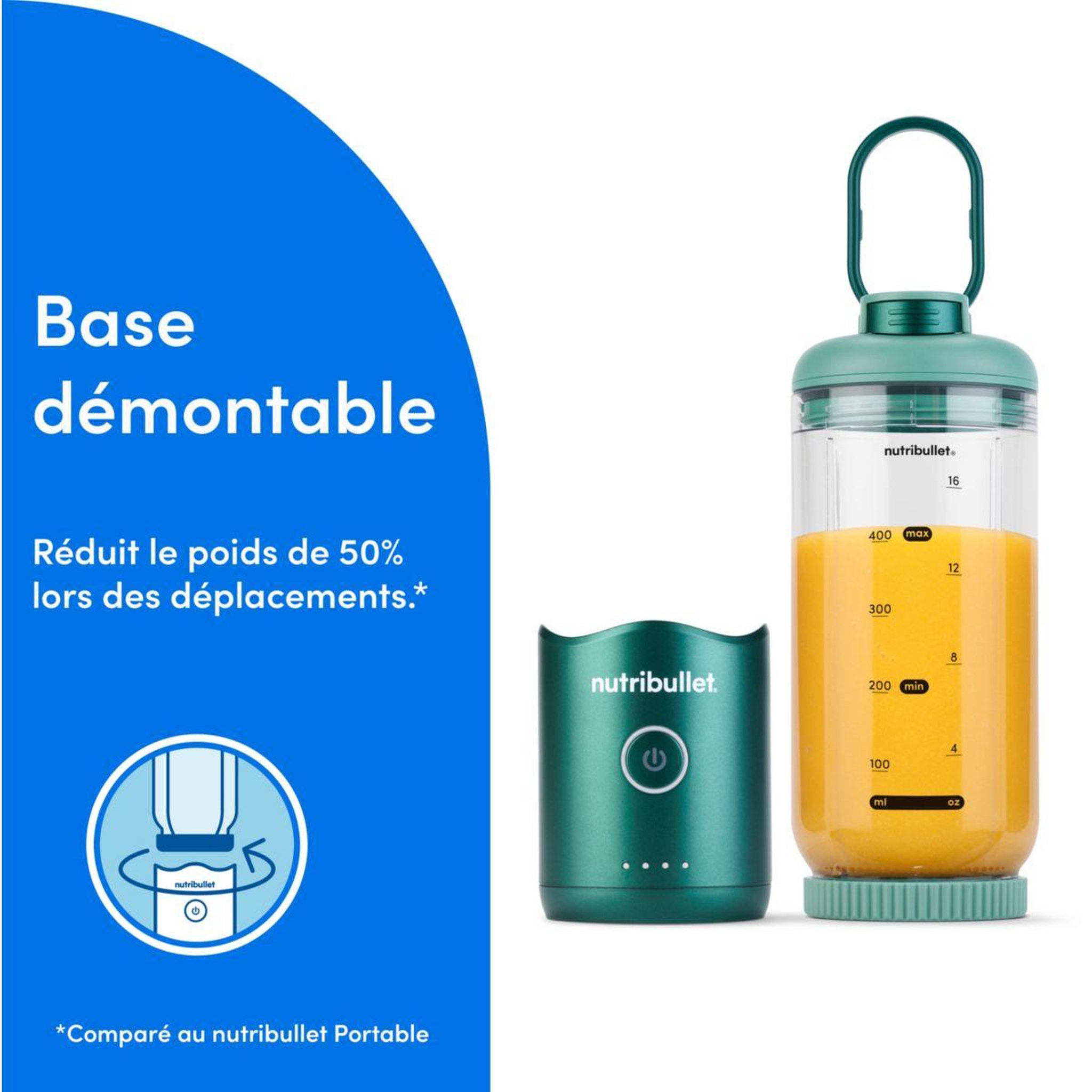 Voir la diapositive 3 : nutribullet Blender flex - evergreen nbp013gr