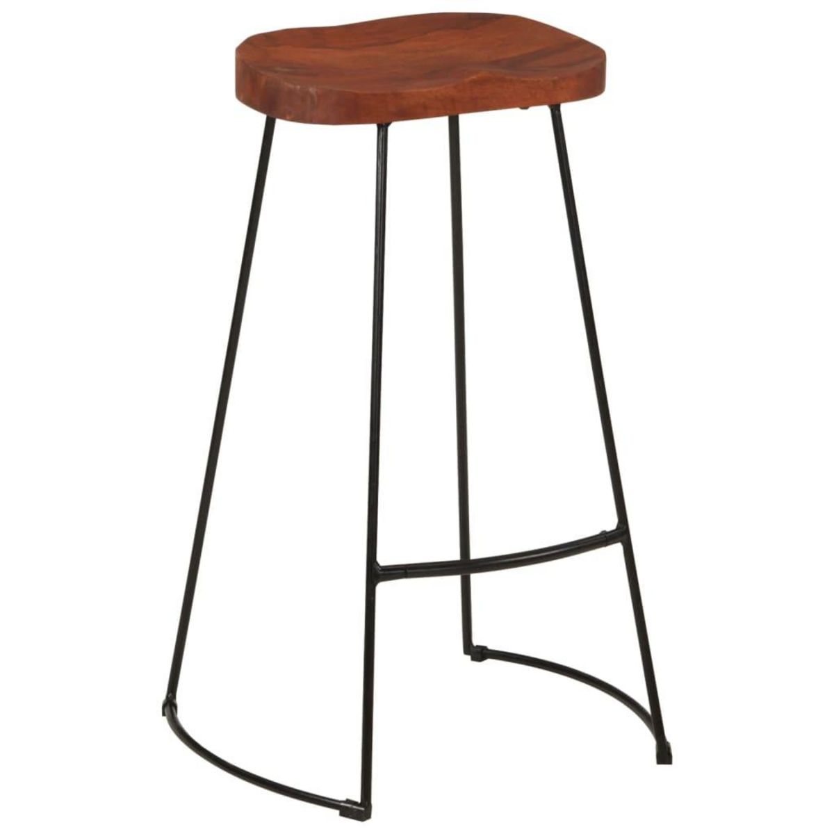 VIDAXL Tabourets de bar Gavin lot de 2 50x40x78cm bois massif manguier