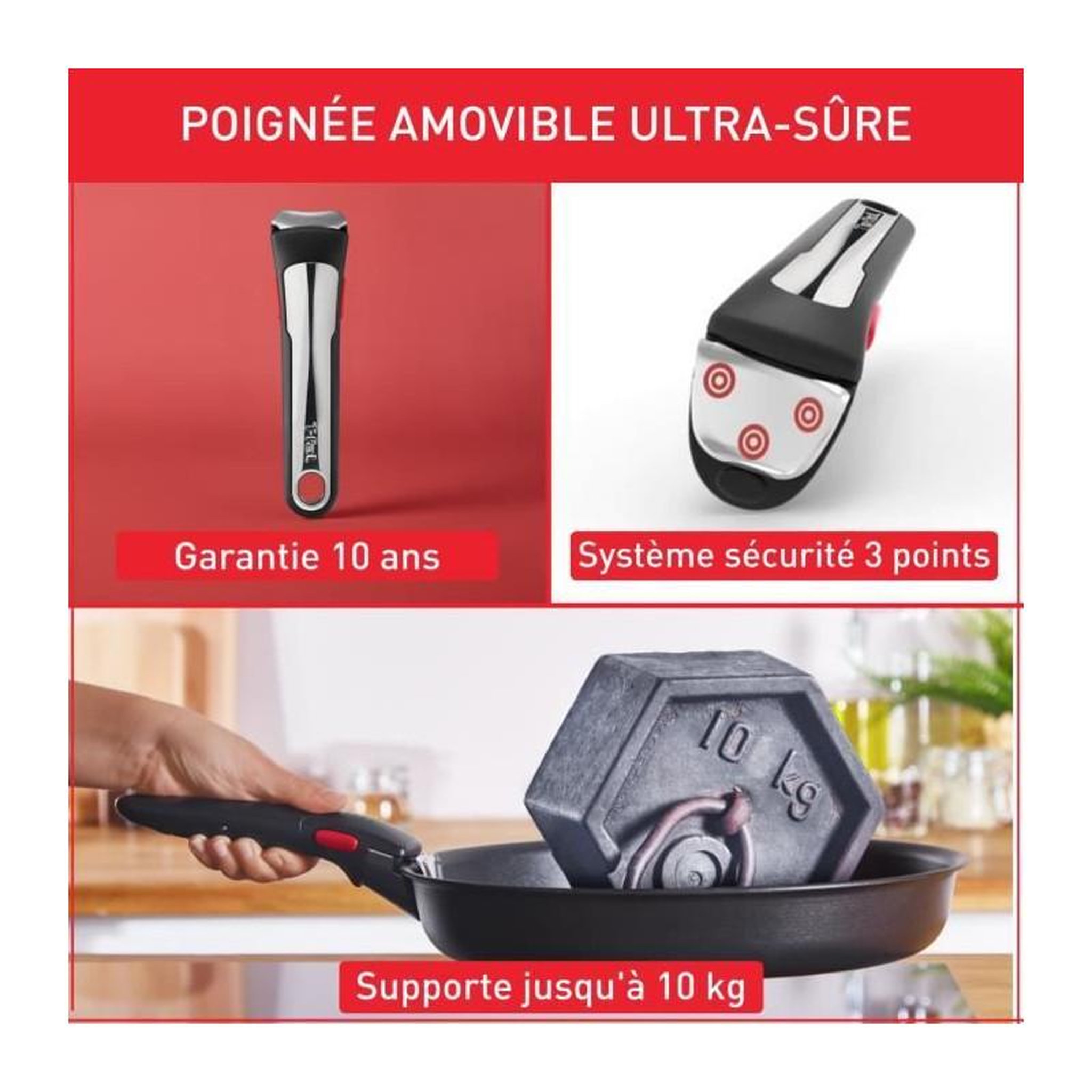 Voir la diapositive 6 : TEFAL Wok Ingenio Preference L9737702 26cm