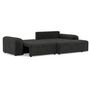 Voir la diapositive 6 : BEST MOBILIER Rebecca - canapé d'angle droit 4 places convertible avec coffre en velours texturé