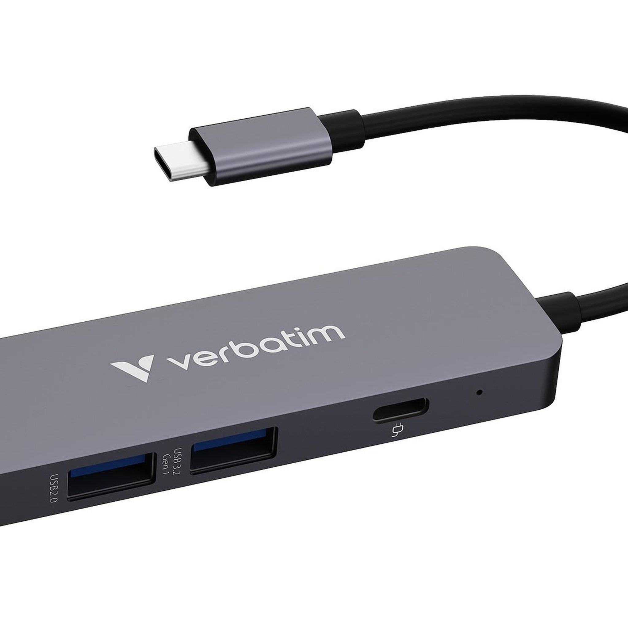 Verbatim Verbatim 32155 hub & concentrateur USB 3.2 Gen 1 (3.1 Gen 1) Type-C 5000 Mbit/s Gris