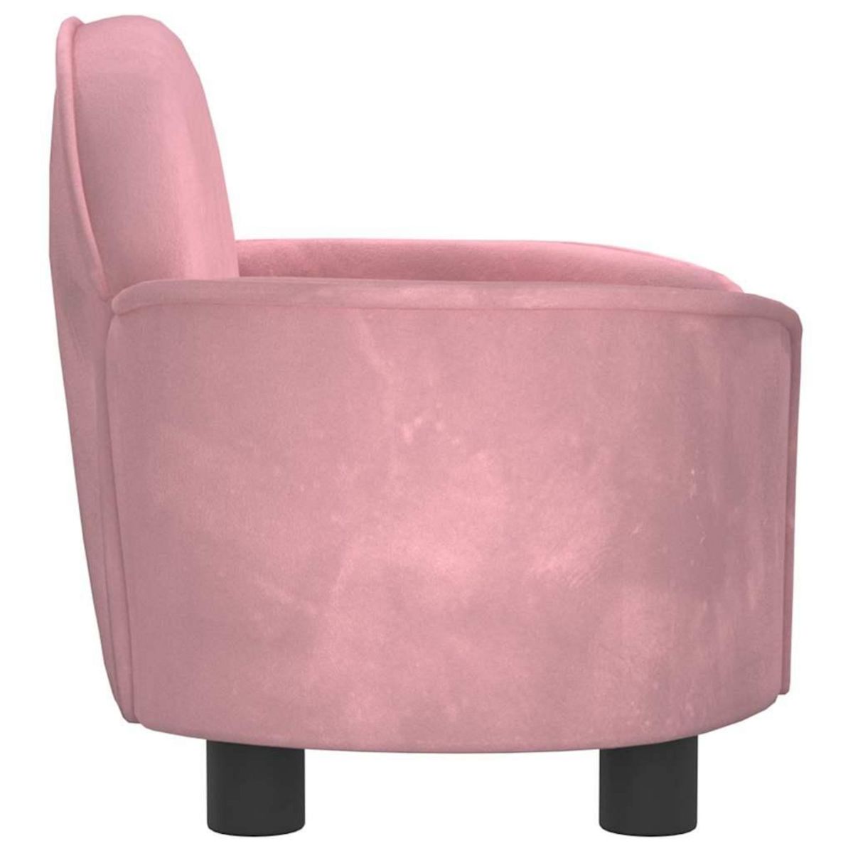 VIDAXL Lit pour chien rose 66x40x45 cm velours
