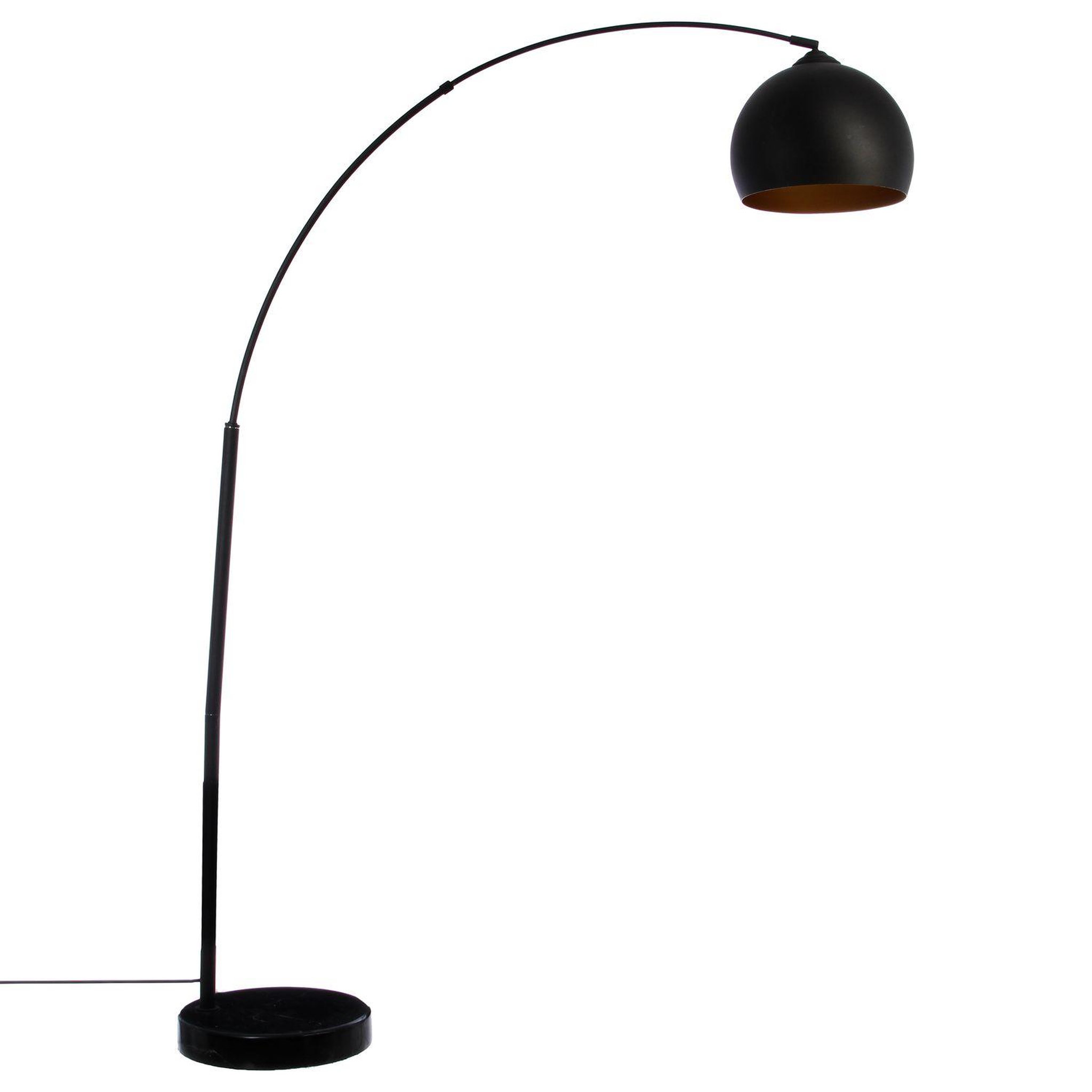 Voir la diapositive 1 : ATMOSPHERA Lampadaire en métal contempo chic - h. 175 cm - noir