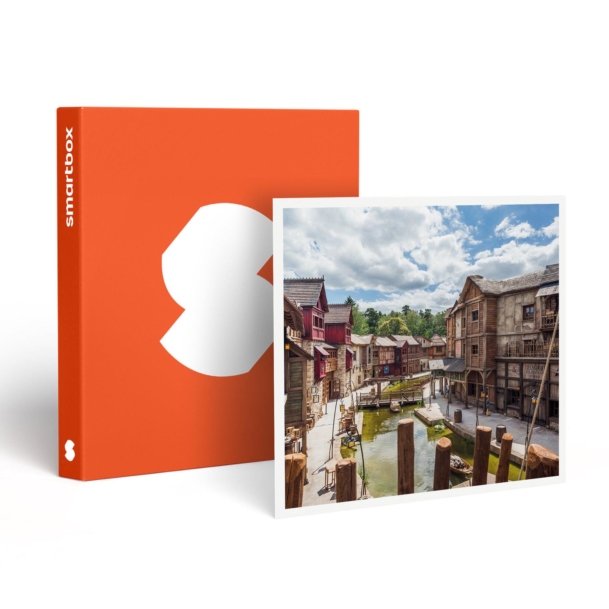 Smartbox Séjour Parc Astérix : Billets d'entrée pour 2 adultes et 1 enfant Basse Saison (2 jours) et nuit à l'Hôtel Les Quais de Lutèce - Coffret Cadeau Séjour